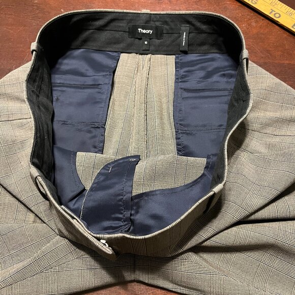 THEORY ETIENNETTE 3pc. PANT SUIT PLAID SIZE 10/12 - Picture 11 of 16